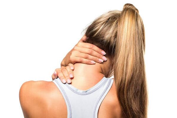 Cervical osteochondrosis presents with neck and shoulder pain